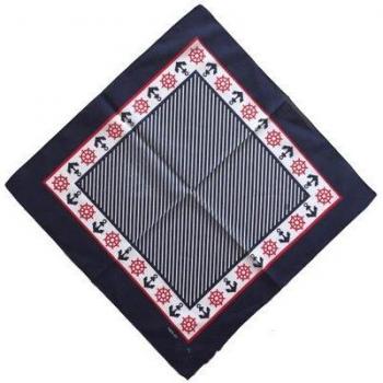 100% Cotton White Steamship Punk Hip Hop Kerchief