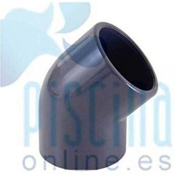 Codo 45 Grados PVC 90 mm