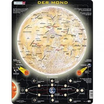 Puzzle de table Der Mond, en allemand, par Larsen, pour adultes et enfants, 70 pièces