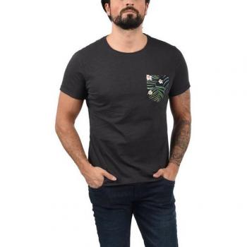 Blend T-Shirt BHFlorens T-Shirt mit Brusttasche – Damen, Größe L, phantom grau, 100 % Baumwolle
