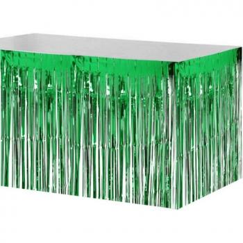 74 * 274cm Shimmering Metallic Table Skirt for Wedding and Christmas Events