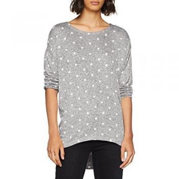 Only Onlmelia Camisa de Mujer, 3/4 Manga Larga, Gris