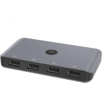 Kit Monitor KVM 4×USB, Caja Divisora, Extensor de Señal