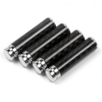 4X Carbon Fiber Door Lock Cap for LADA Vesta