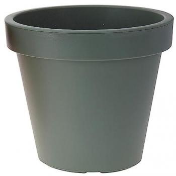 PLASTIKEN Maceta de Inyección Verde Ø25 cm, Polipropileno