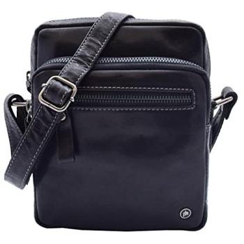 Dolton Brown Men's Compact Leather Carry‑All