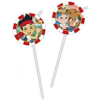 Yo Ho Jake and the Neverland Pirates Pirate Party Theme Drinking Straws