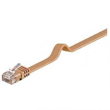 Goobay Cat6 UTP 0,5 m câble de réseau Marron