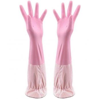 Komfortable Geschirrwaschhandschuhe mit Plüsch