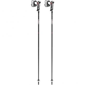 Leki Carbon 14 3D Ski Poles Black/Bright Red