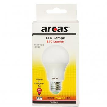 ARCAS Économie LED Chaude Blanc Sunset 10W 60W Equivalent E27 3500K 810 lumens
