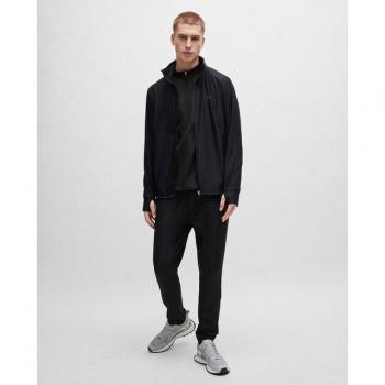 Pantalones Joggers Hicon Active BOSS para Hombre en Negro, Talla 4XL, Casual, de Poliéster Reciclado y Sostenible