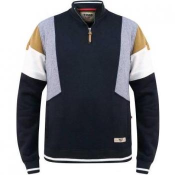 Duke Kenington D555 Mens Panel Half Zip Sweatshirt
