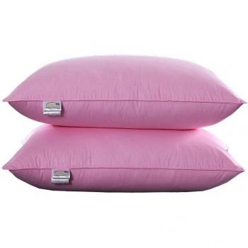 Solid Color Cotton Goose Down Pillow 48x74cm