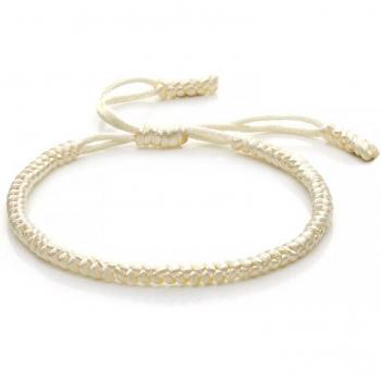 Pulsera Artesanal Budista de Cuerda Trenzada