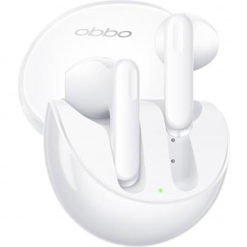Oppo enco air 3 auricolari bluetooth 5.3 true wireless controlli touch cancellazione del rumore ia ip54 bianco