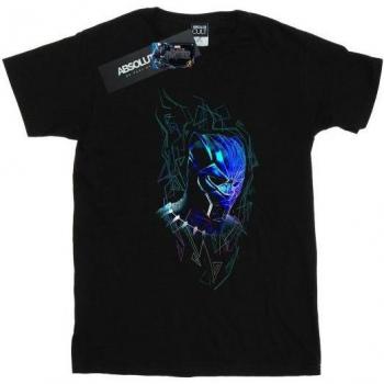 Camiseta Infantil Pantera Negra con Estilo Neon