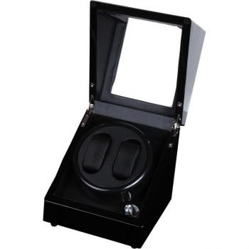 5 Modes Watch Winder with Black Leather Inside