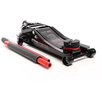 XPOtool Martinetto Idraulico 3T 85‑500 mm – Cric Sollevatore a Carrello Doppio Pistone