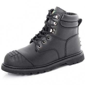 GOODYEAR WELT BOOT WITH SCUFF CAP BLACK 06
