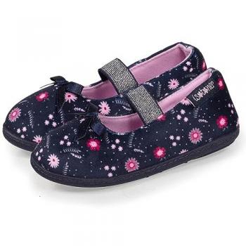 Isotoner Chaussons Fille Élastiques en Microvelours