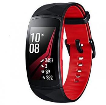 Samsung Gear Fit2 Pro Smartband, Rosso (Grande), GPS, Impermeabile 5 ATM [Versione Italiana]