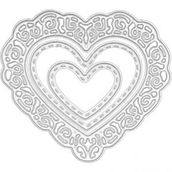 Heart Shaped Metal Cutting Dies for Flower Embossing