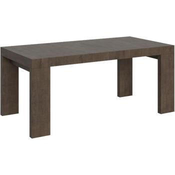 Mesa Familiar Extensible de Madera Oscura