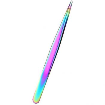 Wimperninstallationsschere mit präziser gebürsteter Edelstahlkonstruktion