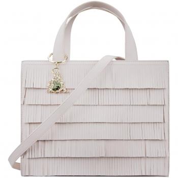Borsa a mano L'atelier du sac Love Actually con frange