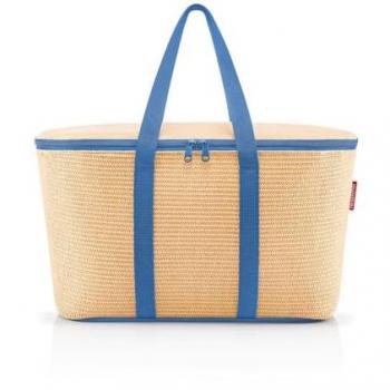 Unisex Raffia Blue Portable Cooler