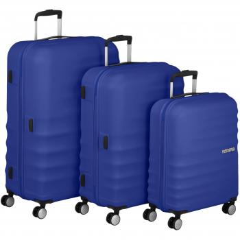 Wavebreaker 3‑Koffer-Set (American Tourister) – 196 l – Nautical Blue