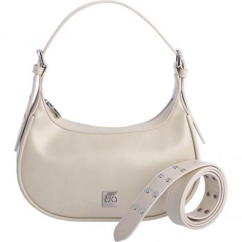 Don Algodón Bandolera de Mujer Crema con Cremallera