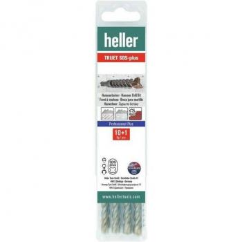 Foret à percussion SDS-Plus Trijet Ultimate 6 × 160 mm, Pack 11 pièces – Heller