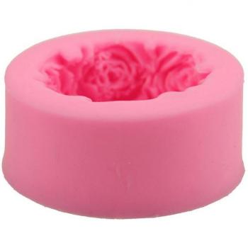 Round Rose Flower Candy Mold