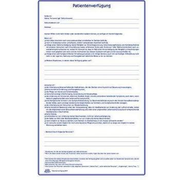 Documento di Volontà del Paziente Avery 220x163 mm