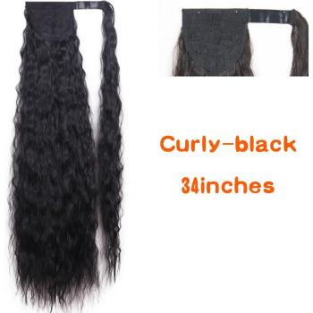 Faux cheveux Yaki Afro avec cordon de serrage