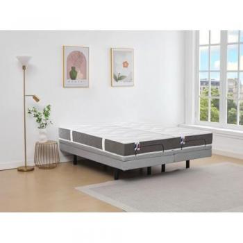 Comfort Ysmée: Letto Panisola 100% Lattice in Grigio
