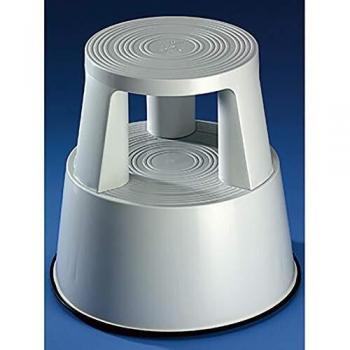 Sgabello Grigio con 3 Ruote Soennecken
