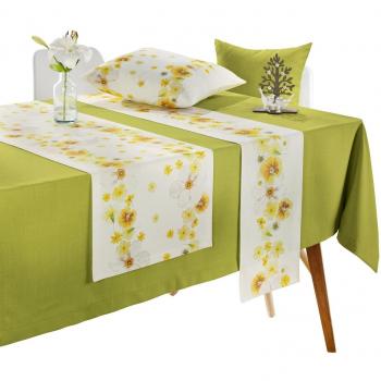 APELT Tischläufer „Narzisse 2024“ – Größe 40x140 cm, Frühlingsedition