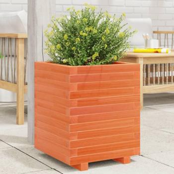VidaXL Solid Wood Pine Garden Planter 40x40x49.5 cm