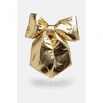 Fiocco decorativo in velluto oro 40x48cm