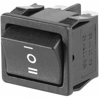 TRU Components Interrupteur à Bascule TC-R13-33D-02 1587521 250 V/AC 6 A 2 x on/Off/on permanent/0/permanent 1 pc