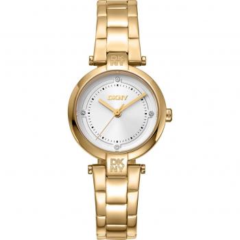 DKNY Gold‑Toned Essential 28 mm Quartz Watch for Women (One Size)