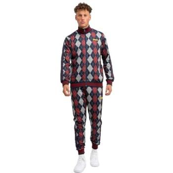 Lonsdale Herren Trainingsanzug ENFIELD – Schwarz, Schmal Fit