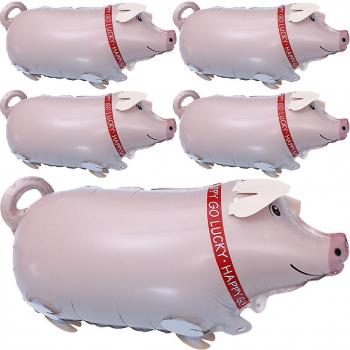 Cerdo Inflable Rosa 5 Piezas para Diversión