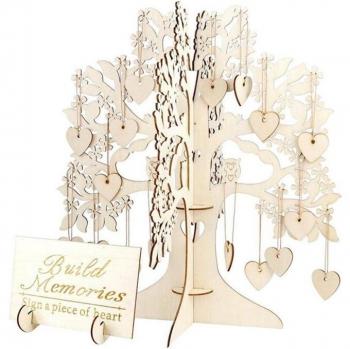 Heart-Shaped Wish Tree 3D Decor