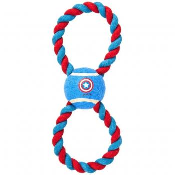 Avengers Hundespielzeug mit Tennisball und Seil