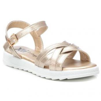 Xti Kids Sandal para Niña con Hebilla Oro