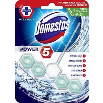 Domestos Power 5 WC‑Desinfektionsstein – 55 g Chlor